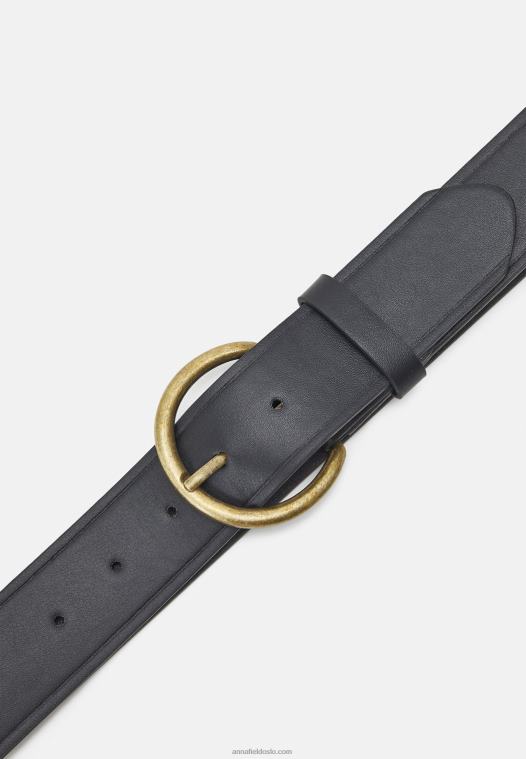Anna Field kvinner belte svart P266L2748
