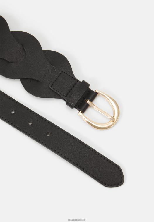 Anna Field kvinner belte svart P266L2754