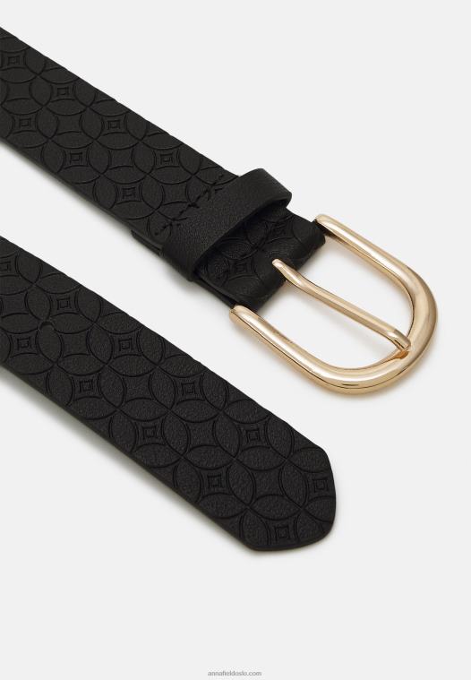 Anna Field kvinner belte svart P266L2756