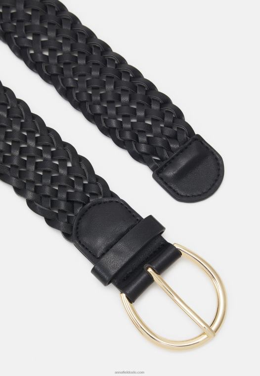 Anna Field kvinner belte svart P266L2758