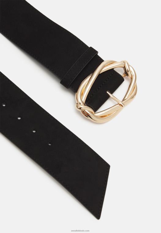 Anna Field kvinner belte svart P266L2759