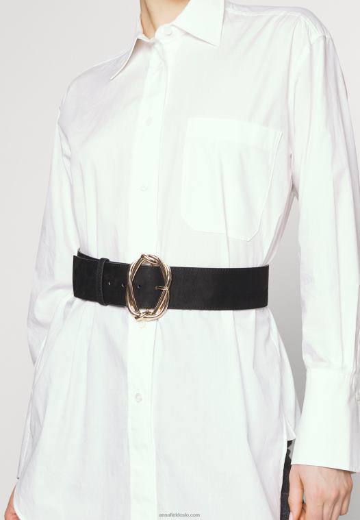 Anna Field kvinner belte svart P266L2759
