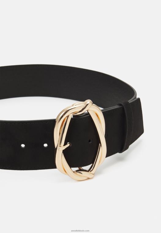Anna Field kvinner belte svart P266L2759