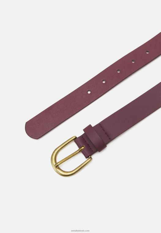 Anna Field kvinner midjebelte bordeaux P266L2775