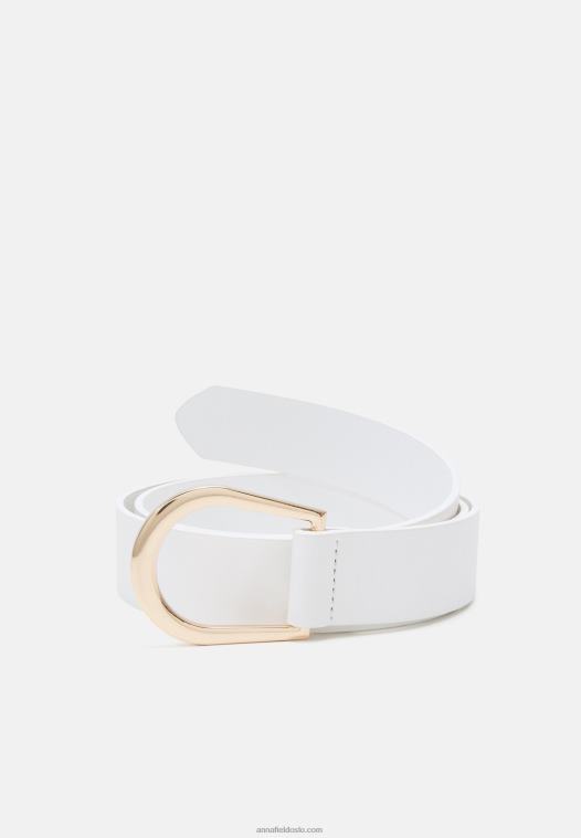 Anna Field kvinner midjebelte hvit P266L2772