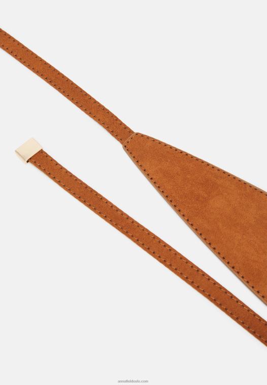 Anna Field kvinner midjebelte konjakk P266L2771