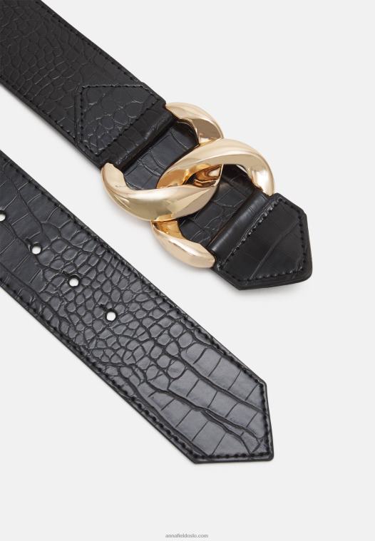 Anna Field kvinner midjebelte svart P266L2765