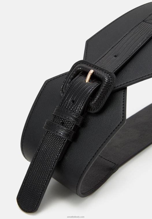 Anna Field kvinner midjebelte svart P266L2778