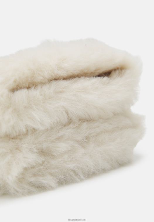 Anna Field kvinner hansker svart/off white P266L2855