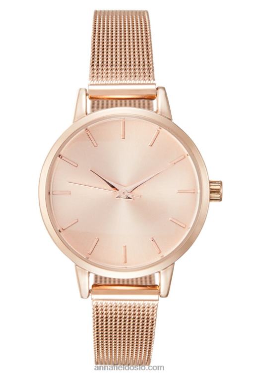 Anna Field kvinner klokke rosa gullfarget P266L2791