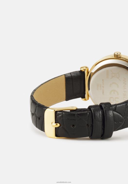 Anna Field kvinner se svart/gullfarget P266L2782