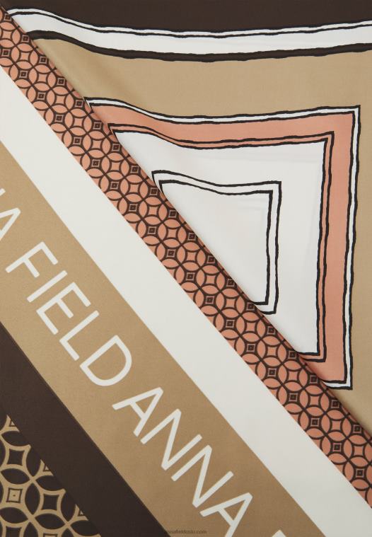 Anna Field kvinner 2 pakke hodeskjerf rosa P266L2709