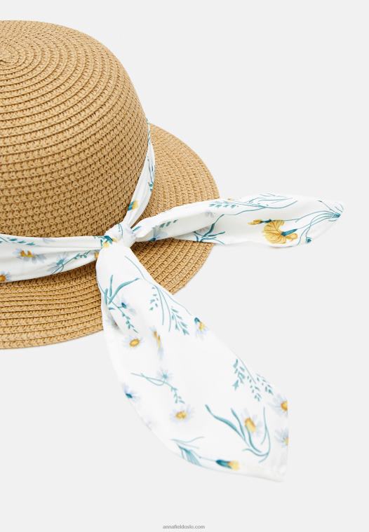 Anna Field kvinner lue beige/hvit P266L2717