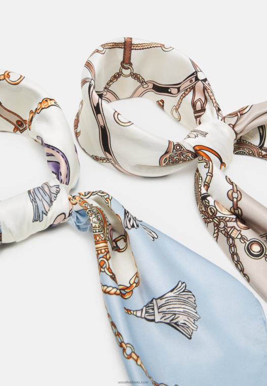 Anna Field kvinner 2 pakke foulard blå/rosa P266L2835