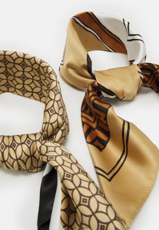 Anna Field kvinner 2 pakke foulard brun P266L2834