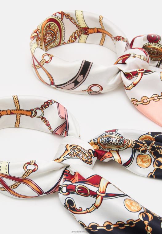 Anna Field kvinner 2 pakke foulard mørkeblå/rosa P266L2832