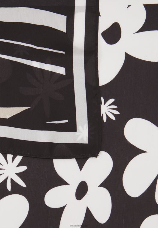 Anna Field kvinner 2 pakke foulard svart P266L2838