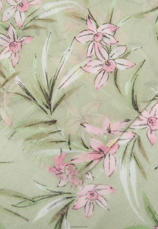 Anna Field kvinner foulard grønn P266L2842