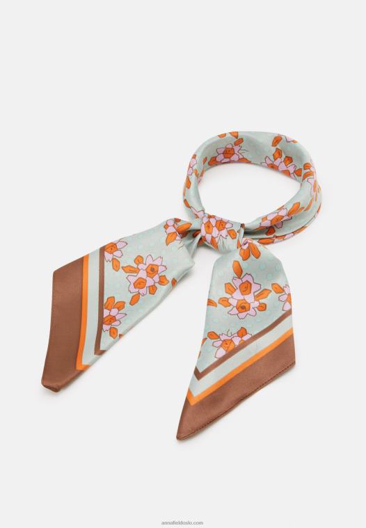 Anna Field kvinner foulard hvit/oransje P266L2846