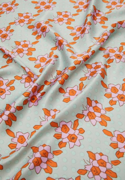 Anna Field kvinner foulard hvit/oransje P266L2846