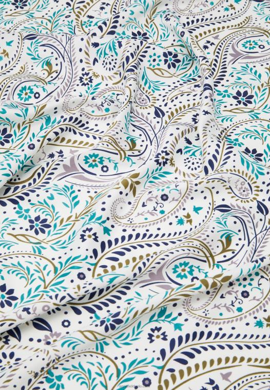 Anna Field kvinner foulard mørkeblå/grønn/kamel P266L2849