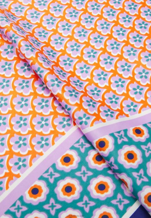 Anna Field kvinner foulard rosa/grønn/blå P266L2837