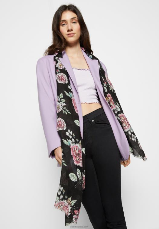 Anna Field kvinner foulard svart P266L2839