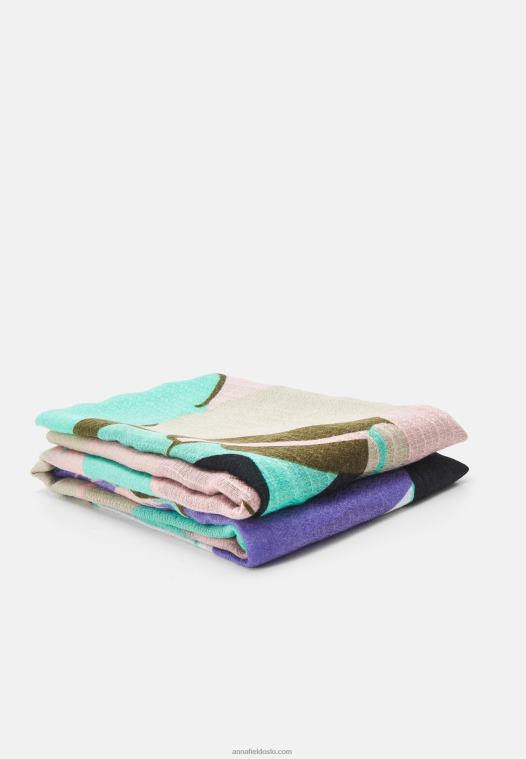 Anna Field kvinner skjerf blå P266L2829