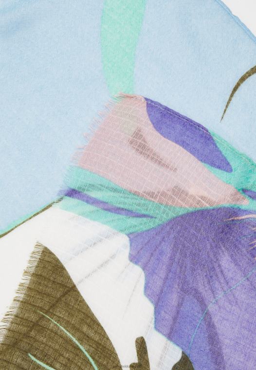 Anna Field kvinner skjerf blå P266L2829