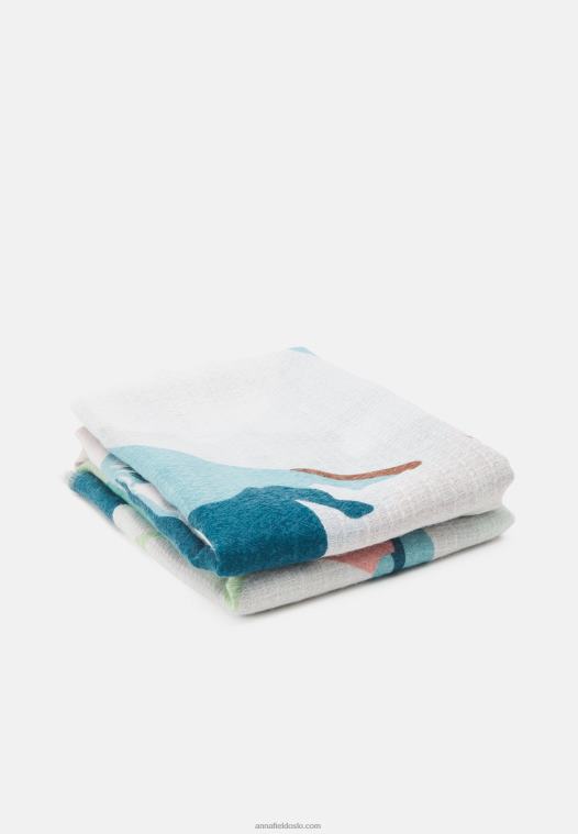 Anna Field kvinner skjerf grønt/beige P266L2828