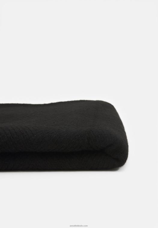 Anna Field kvinner skjerf svart P266L2826