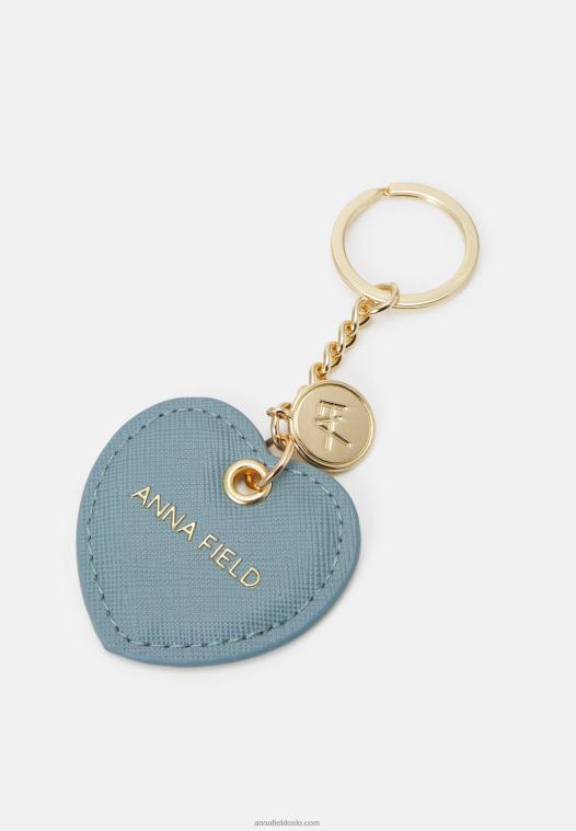 Anna Field kvinner sett visittkortholder blå P266L2664