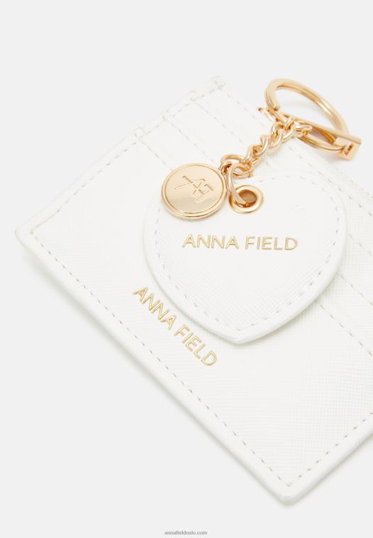 Anna Field kvinner sett visittkortholder hvit P266L2665
