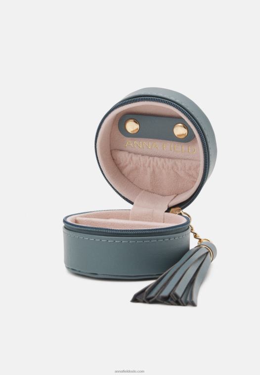 Anna Field kvinner smykkeskrin annet tilbehør blå P266L2857