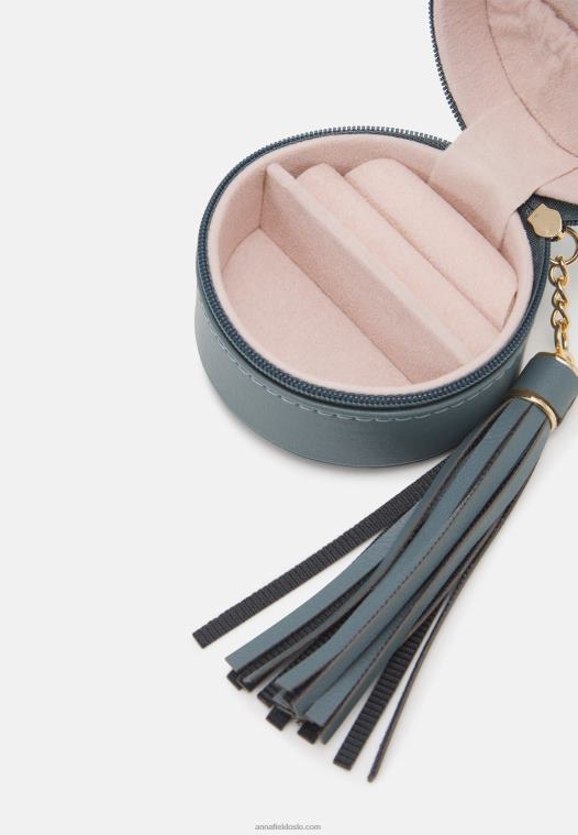 Anna Field kvinner smykkeskrin annet tilbehør blå P266L2857