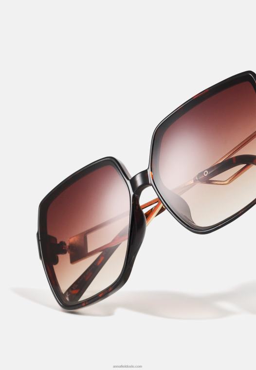 Anna Field kvinner solbriller brune P266L2690