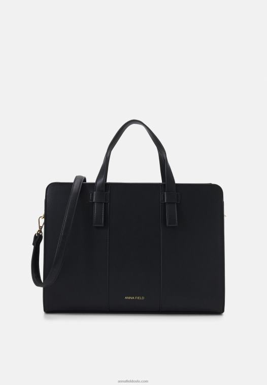 Anna Field kvinner awh-e754 502 blå laptopveske svart P266L2580