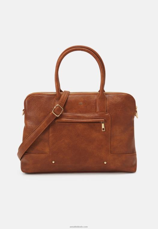 Anna Field kvinner bærbar bag cognac P266L2562
