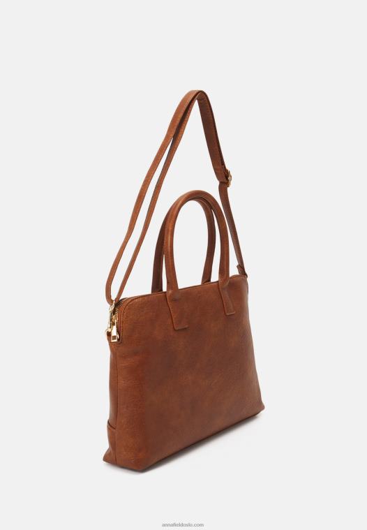 Anna Field kvinner bærbar bag cognac P266L2562