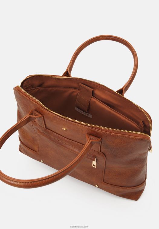 Anna Field kvinner bærbar bag cognac P266L2562