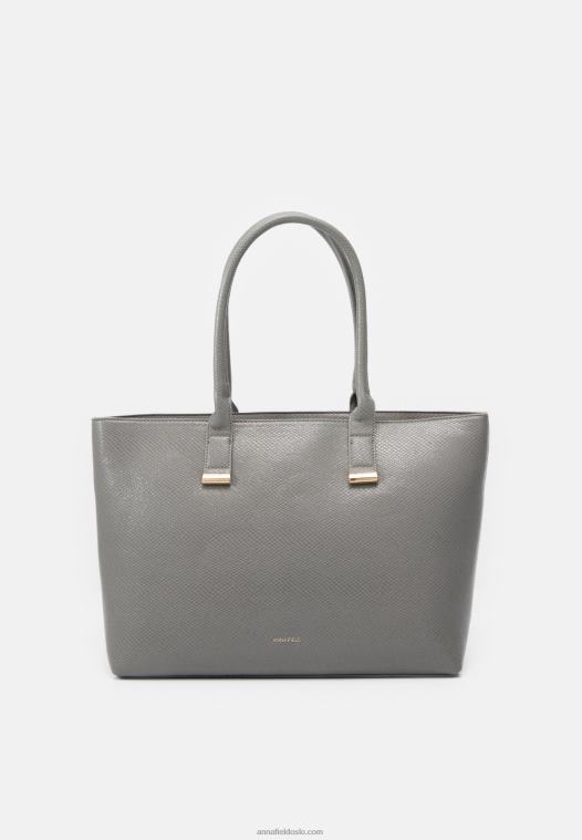 Anna Field kvinner bærbar veske 102 grå P266L2588