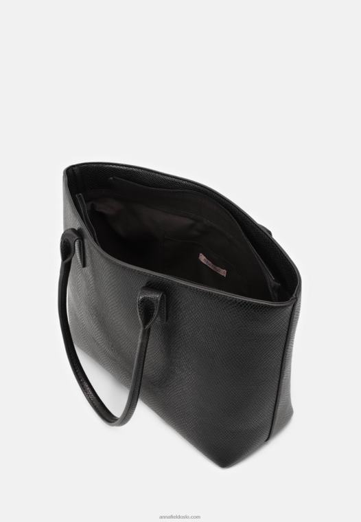 Anna Field kvinner bærbar veske 802 svart P266L2583