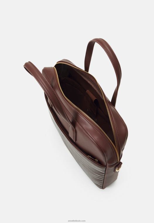 Anna Field kvinner bærbar veske brun P266L2576