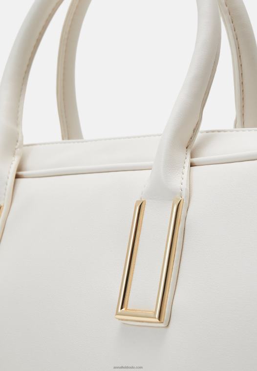 Anna Field kvinner bærbar veske hvit P266L2570