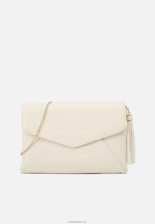 Anna Field kvinner clutch 003 off-white P266L2414