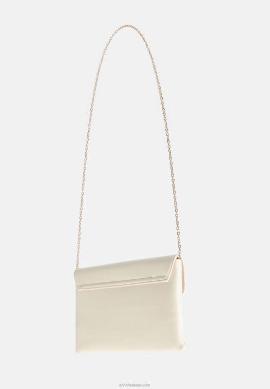 Anna Field kvinner clutch 003 off-white P266L2414