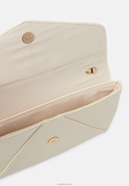 Anna Field kvinner clutch 003 off-white P266L2414