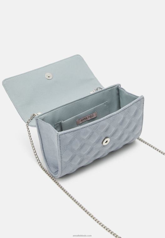 Anna Field kvinner clutch blågrå P266L2434