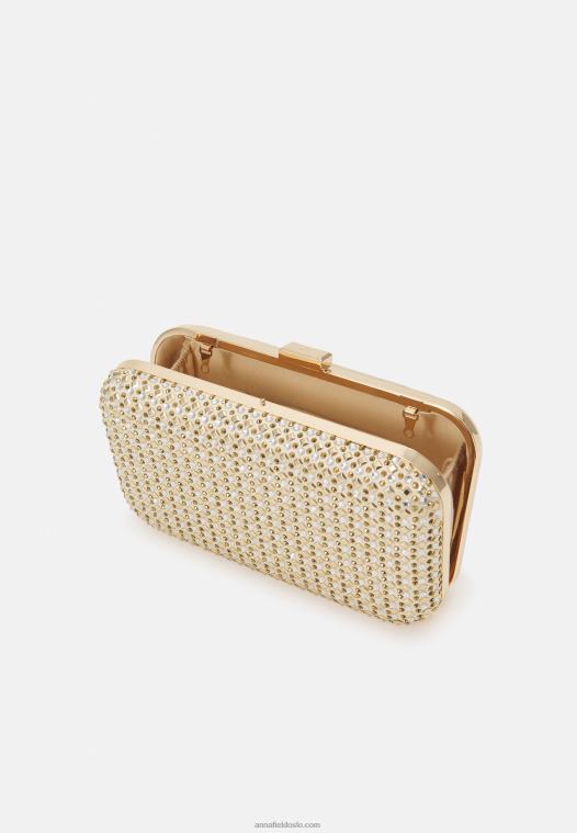 Anna Field kvinner clutch gull P266L2418