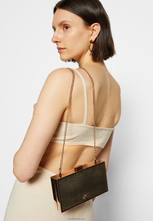 Anna Field kvinner clutch gull P266L2440